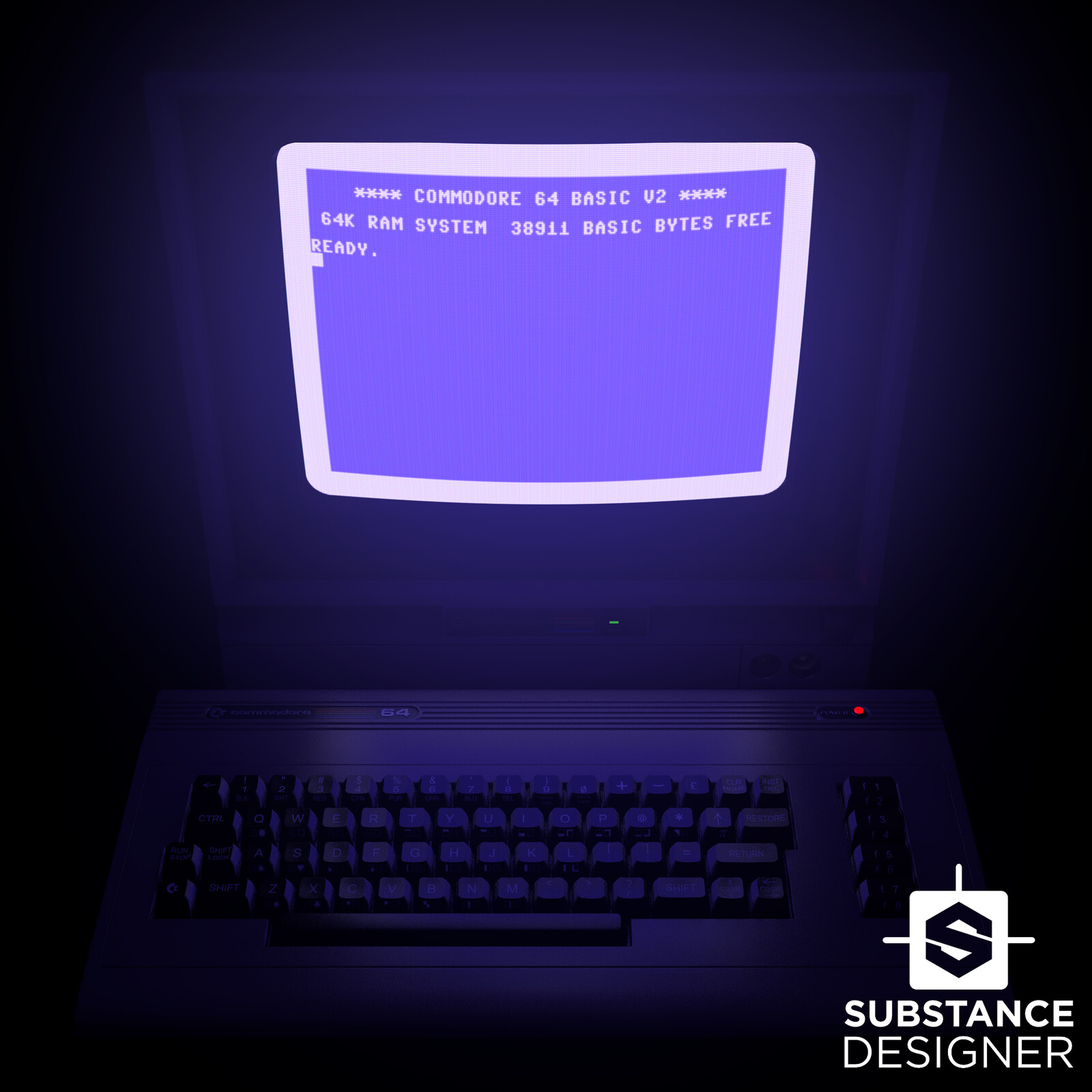 Substance Designer - Fully Procedural Commodore 1702