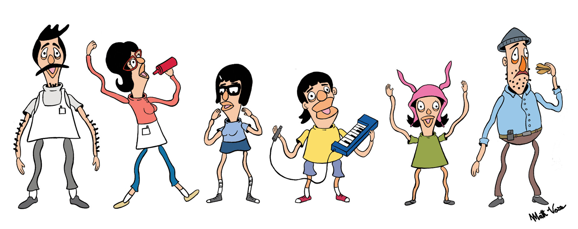 ArtStation Bob's Burgers Character Designs