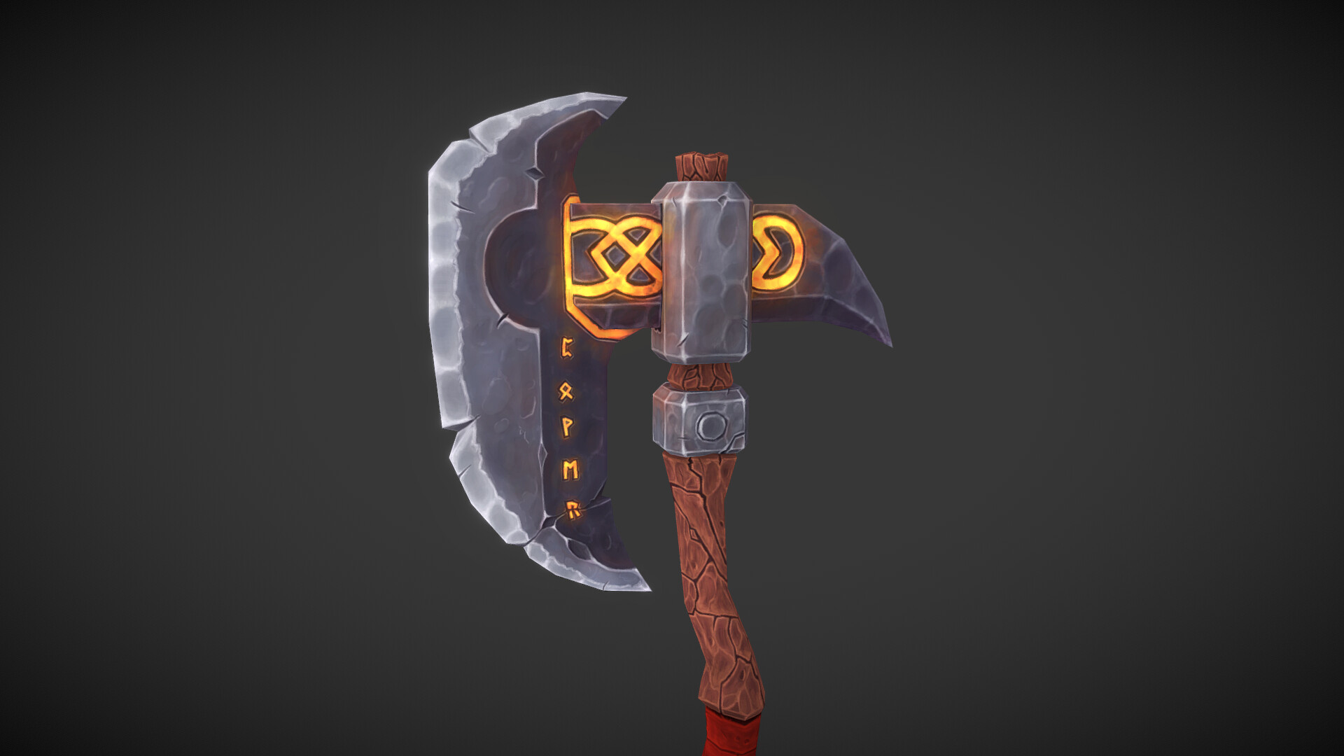 ArtStation - Hand-painted Dwarven Axe