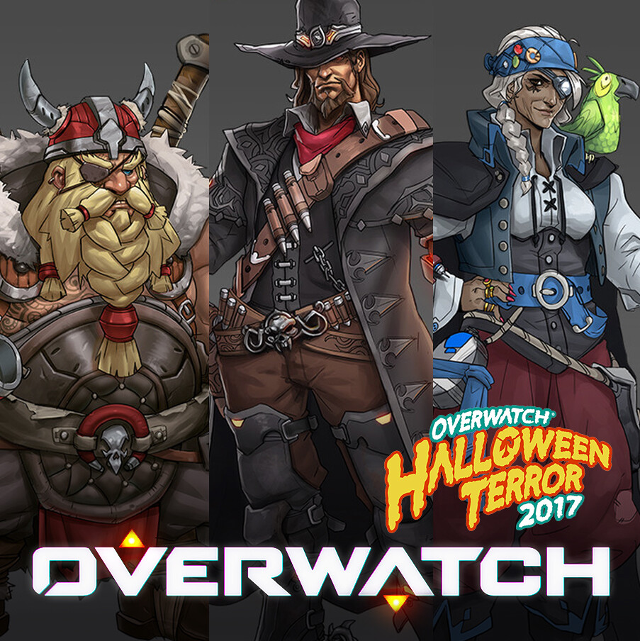 Overwatch Halloween Terror Skin Concepts