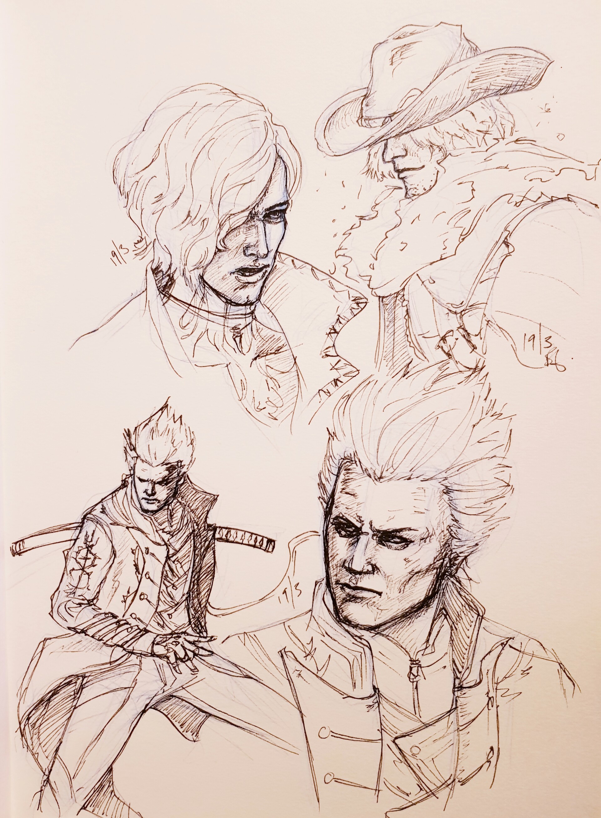 ArtStation - Devil May Cry 5 Sketches