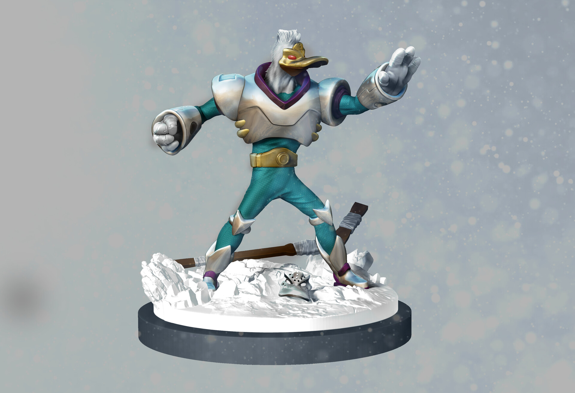 WIP] Wildwing - Mighty Ducks Animated Series — polycount