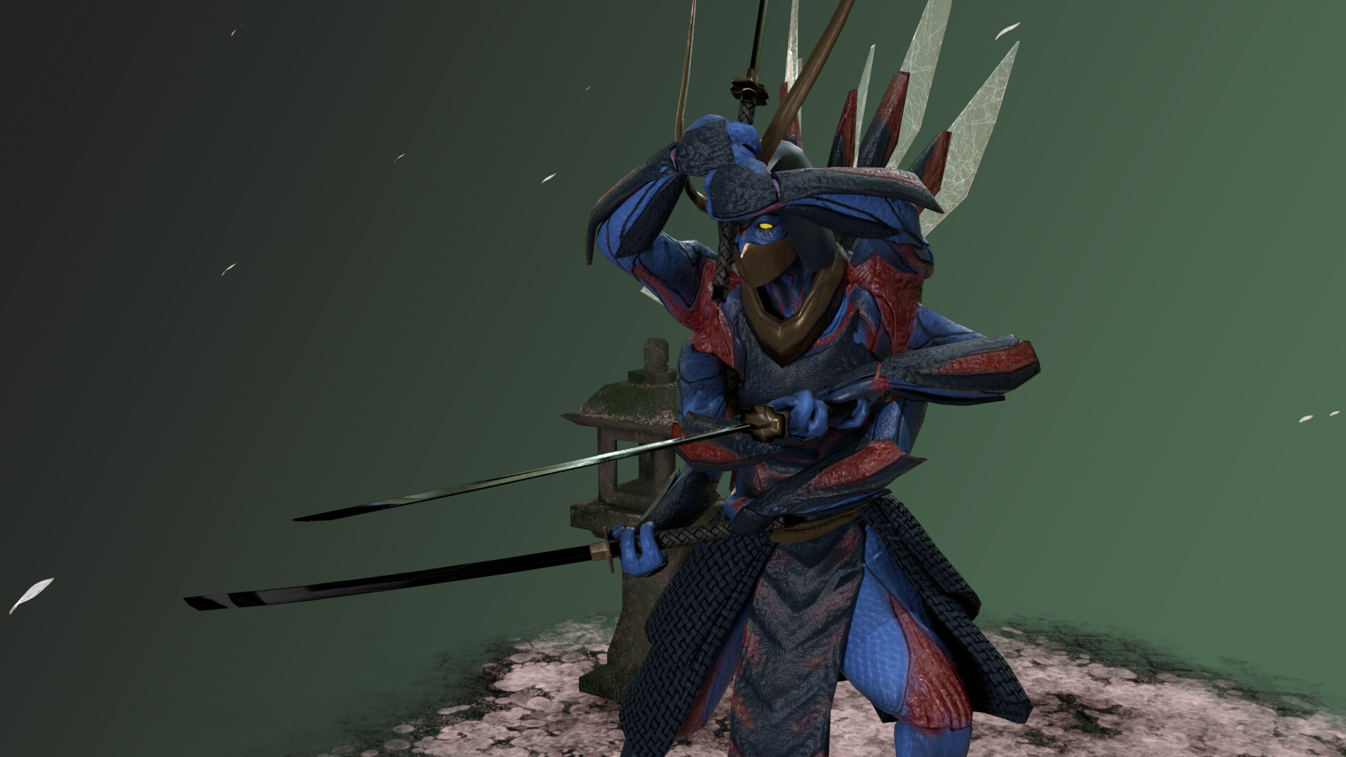 Samurai 3d. Самурай 3d. Самурай насекомое. Самурай 3д модель. Попугай Самурай.