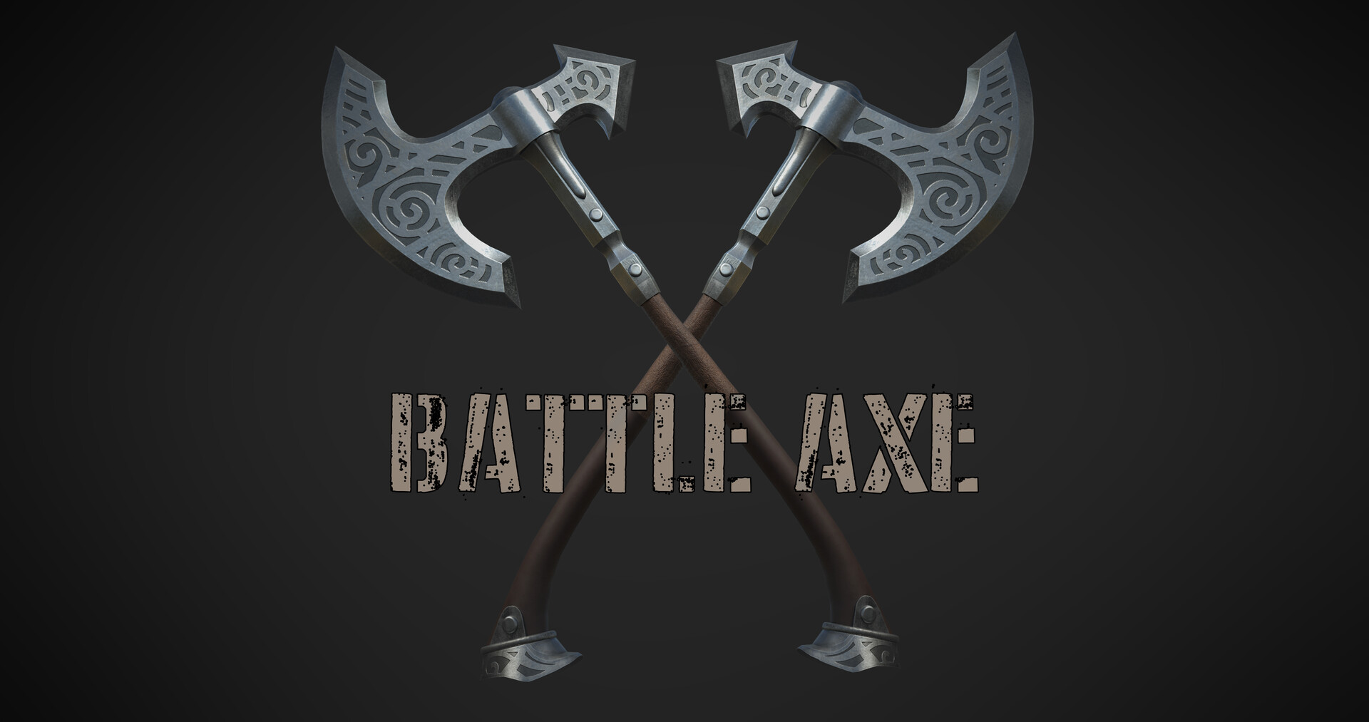 ArtStation Skyrim Steel Battle Axe   Akshay Pareek Thumbnail 