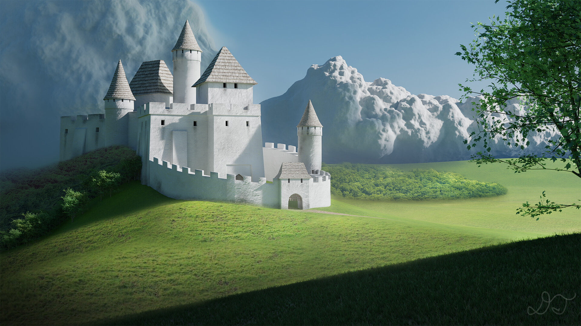 ArtStation - White Castle - Bloxburg