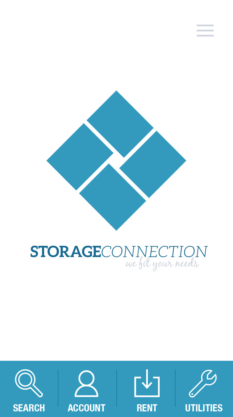 Storage Connection App Design &amp; Wireframe