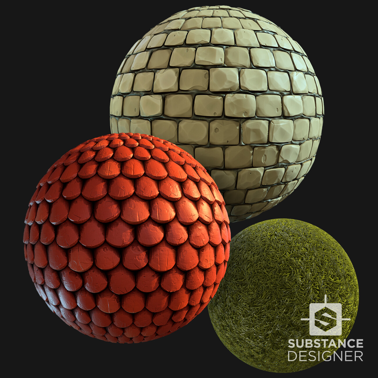 ArtStation - Stylised base materials #1