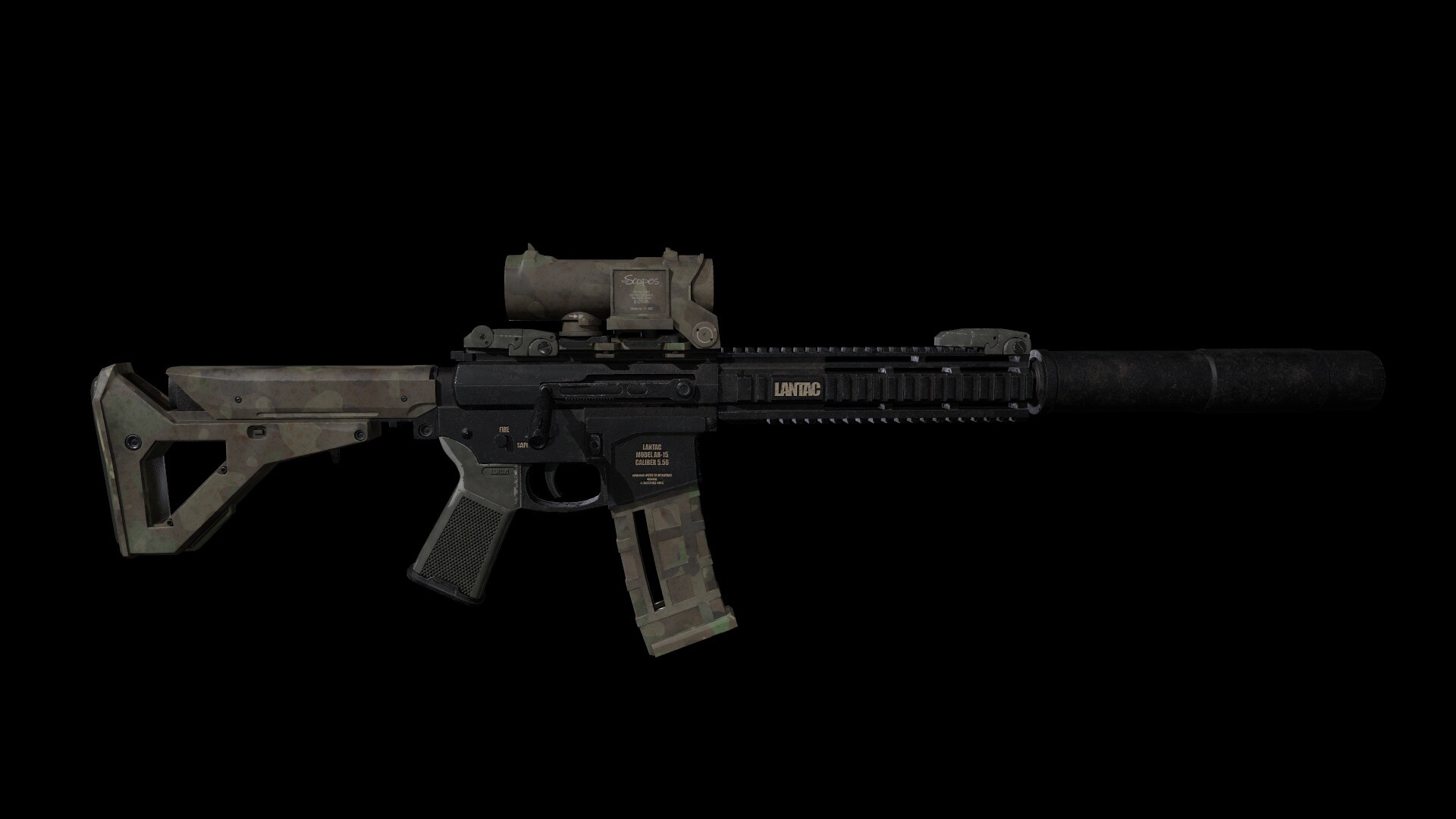 ArtStation - Ar-15 Modeling/Texturing Game Asset