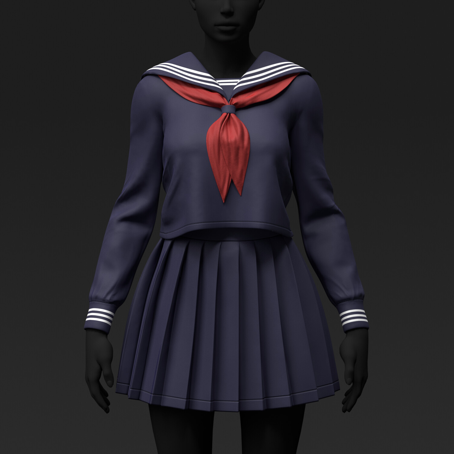 ArtStation - School Uniform