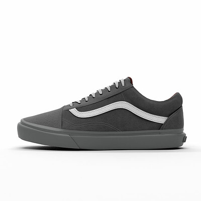 dark grey vans old skool