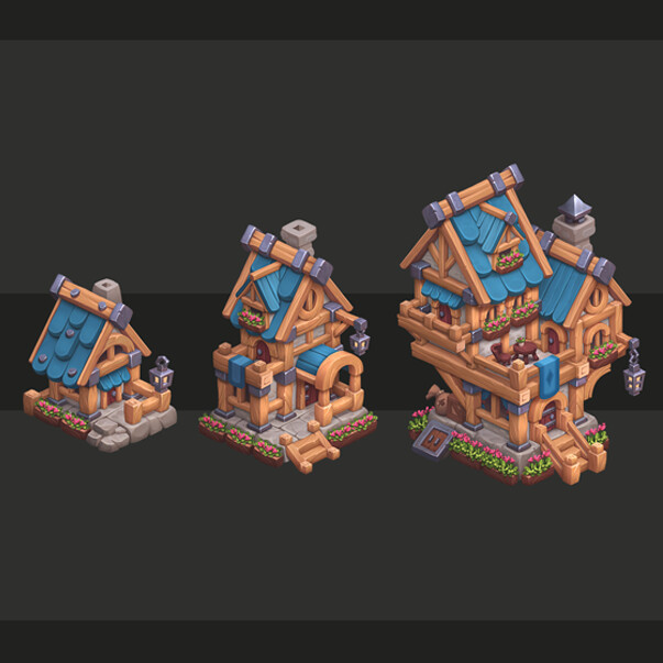 ArtStation - Set of houses #1