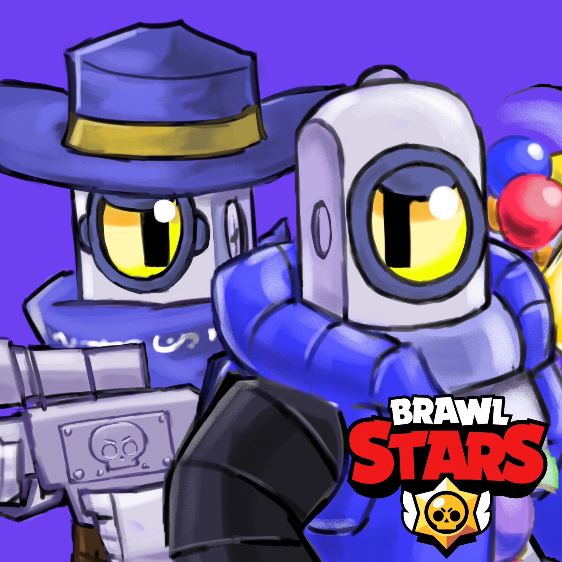 20 Top Pictures Brawl Stars Animation Ricochet Tried To Draw Piper Bot And Human Ricochet In The Brawls Stars Style Brawlstars Kevinyesse2 - brawl stars fes 2021