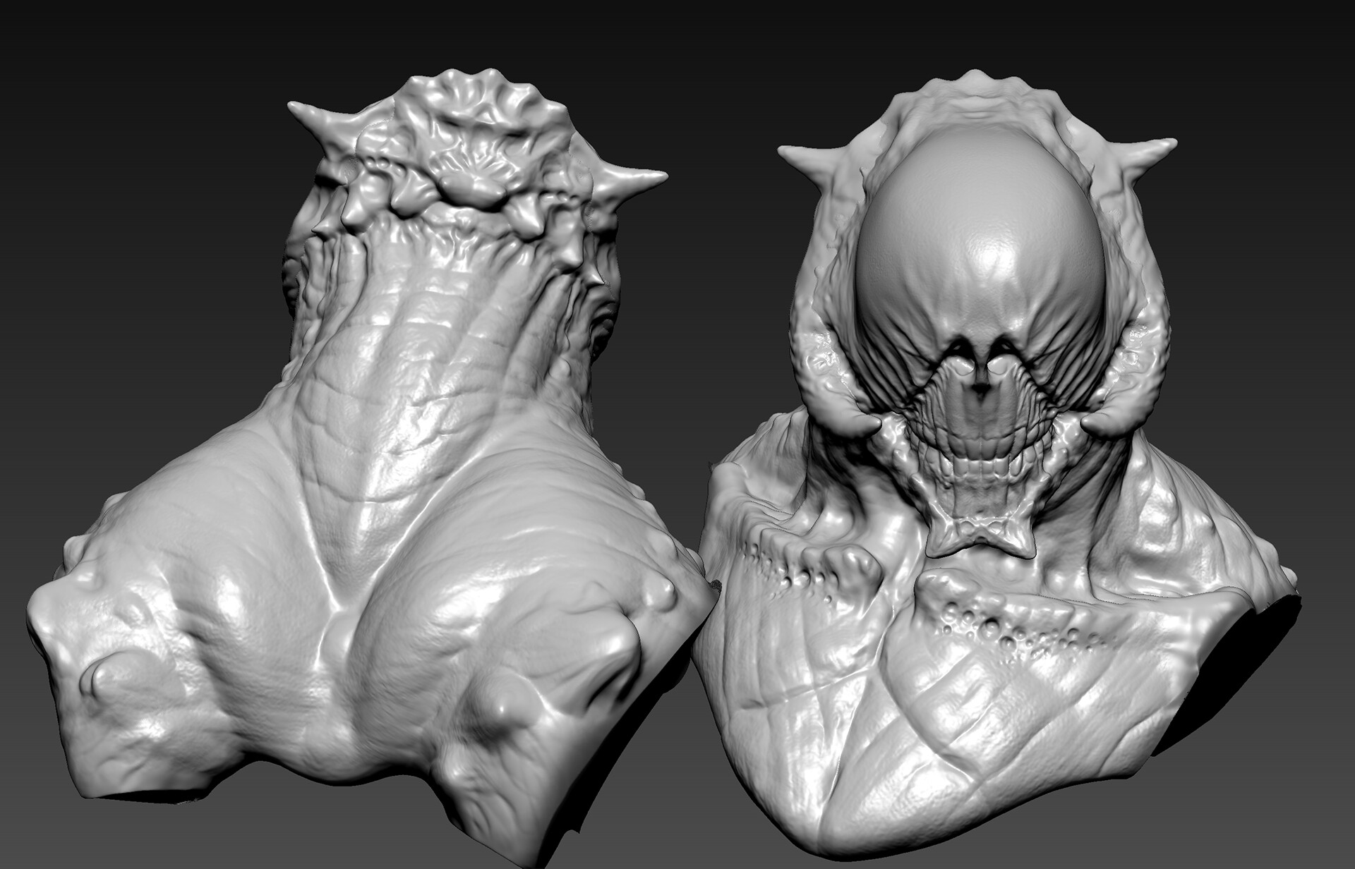 Zbrush рельеф по фото