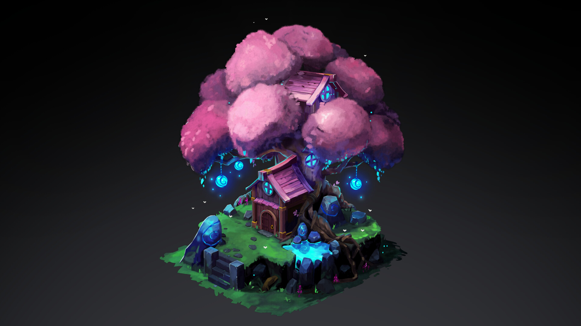 ArtStation - 3D Elf Tree