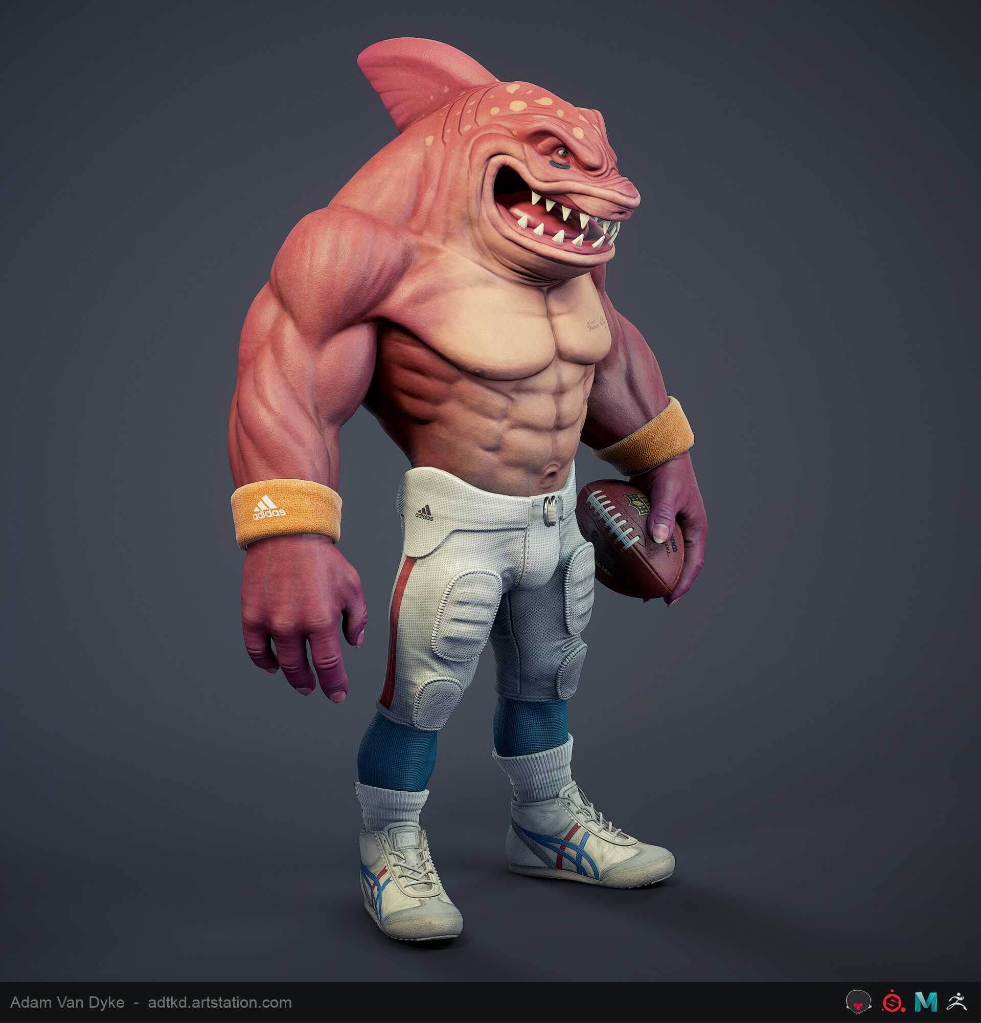 ArtStation - Street Sharks - Big Slammu