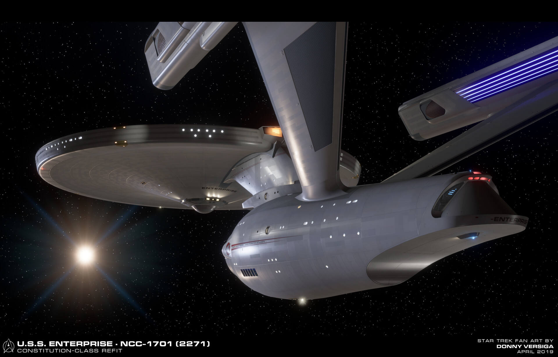 ArtStation U.S.S. Enterprise NCC1701 Refit (Star Trek The Motion