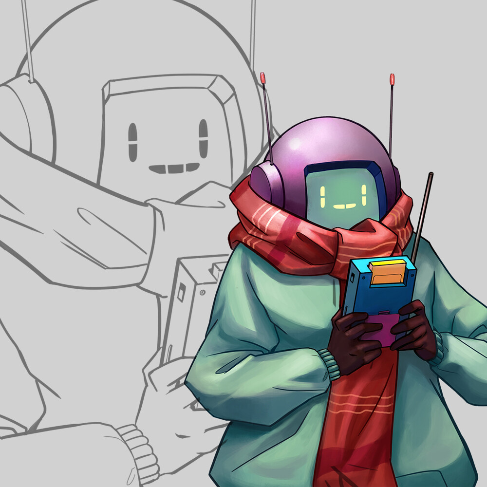 Artstation Vintage Pilot Concept Art Override Mech City Brawl Gabriela Birchal