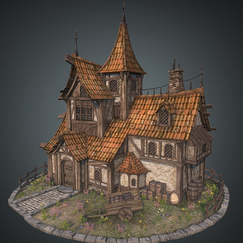 ArtStation - Medieval house