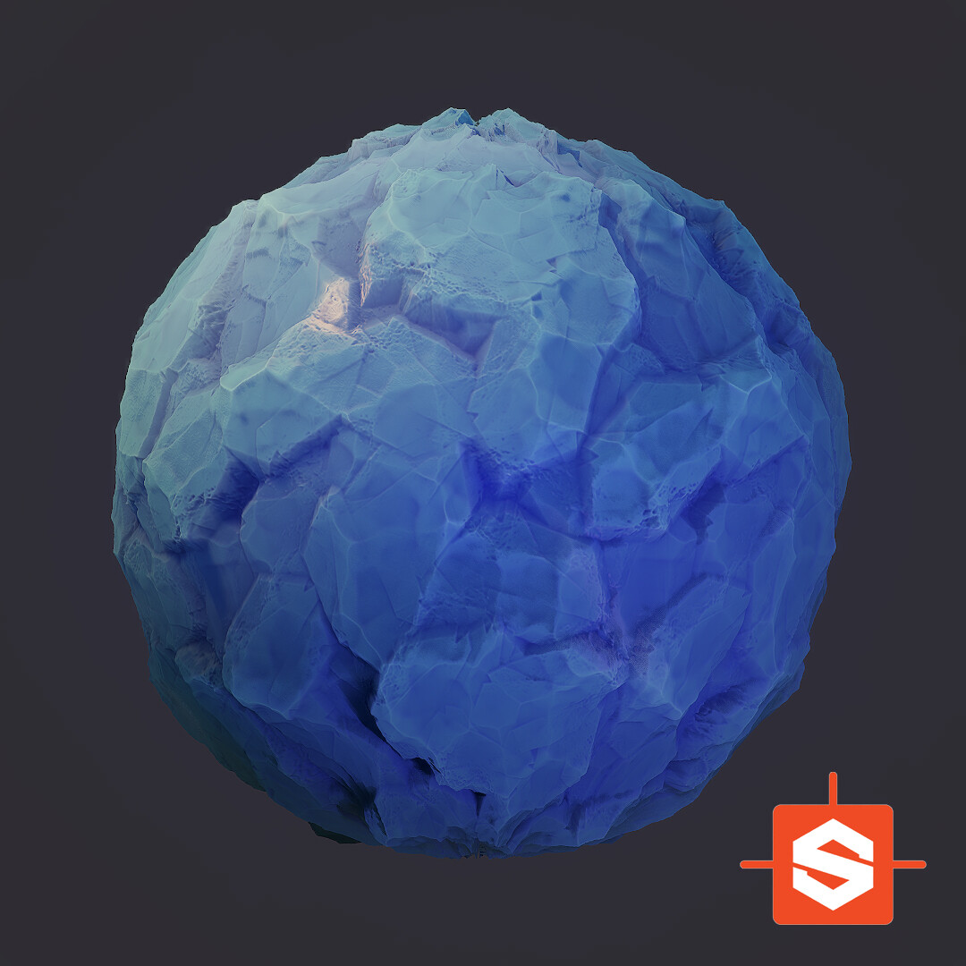 ArtStation - Stylized Ice Material