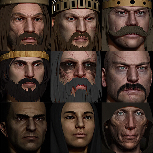 ArtStation - Ancestors_Legacy_Characters_Heads