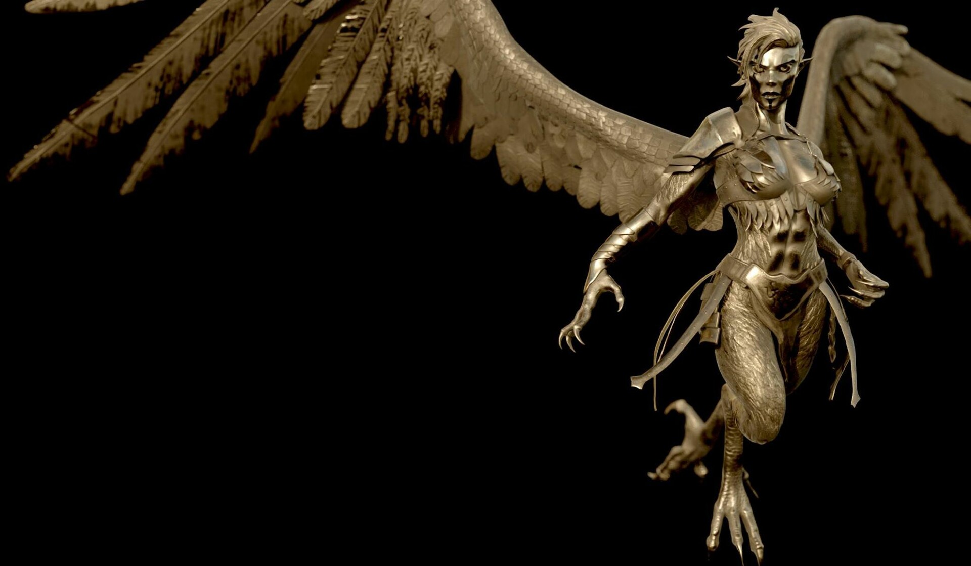 ArtStation Harpy Statue