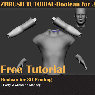 Milx kambari zbrush tutorial boolean for 3d printing copy 2