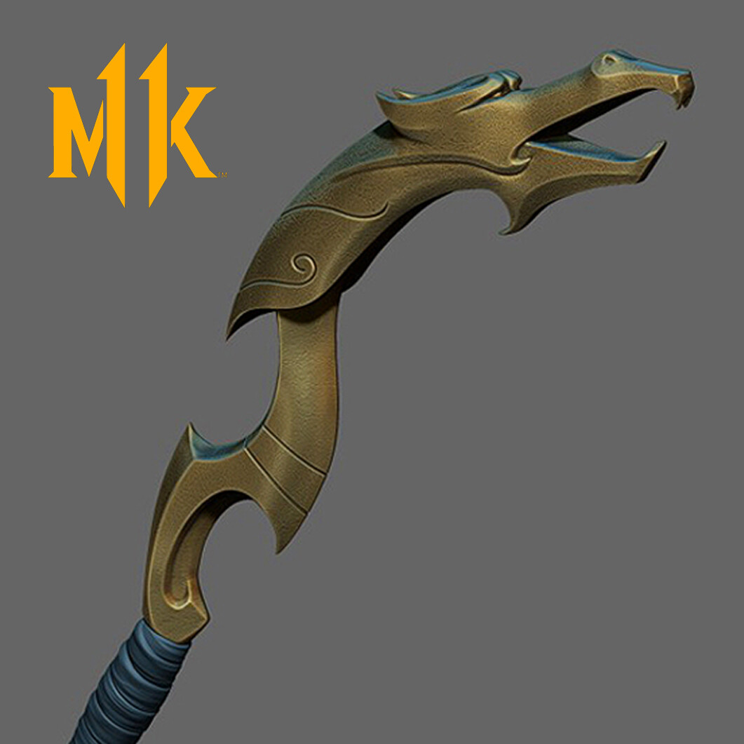 ArtStation Mortal Kombat 11 Raiden staves