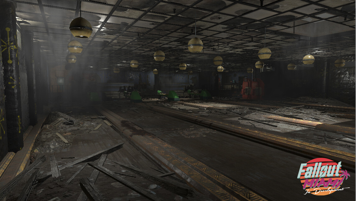 ArtStation Abandoned Bowling House Level Design and