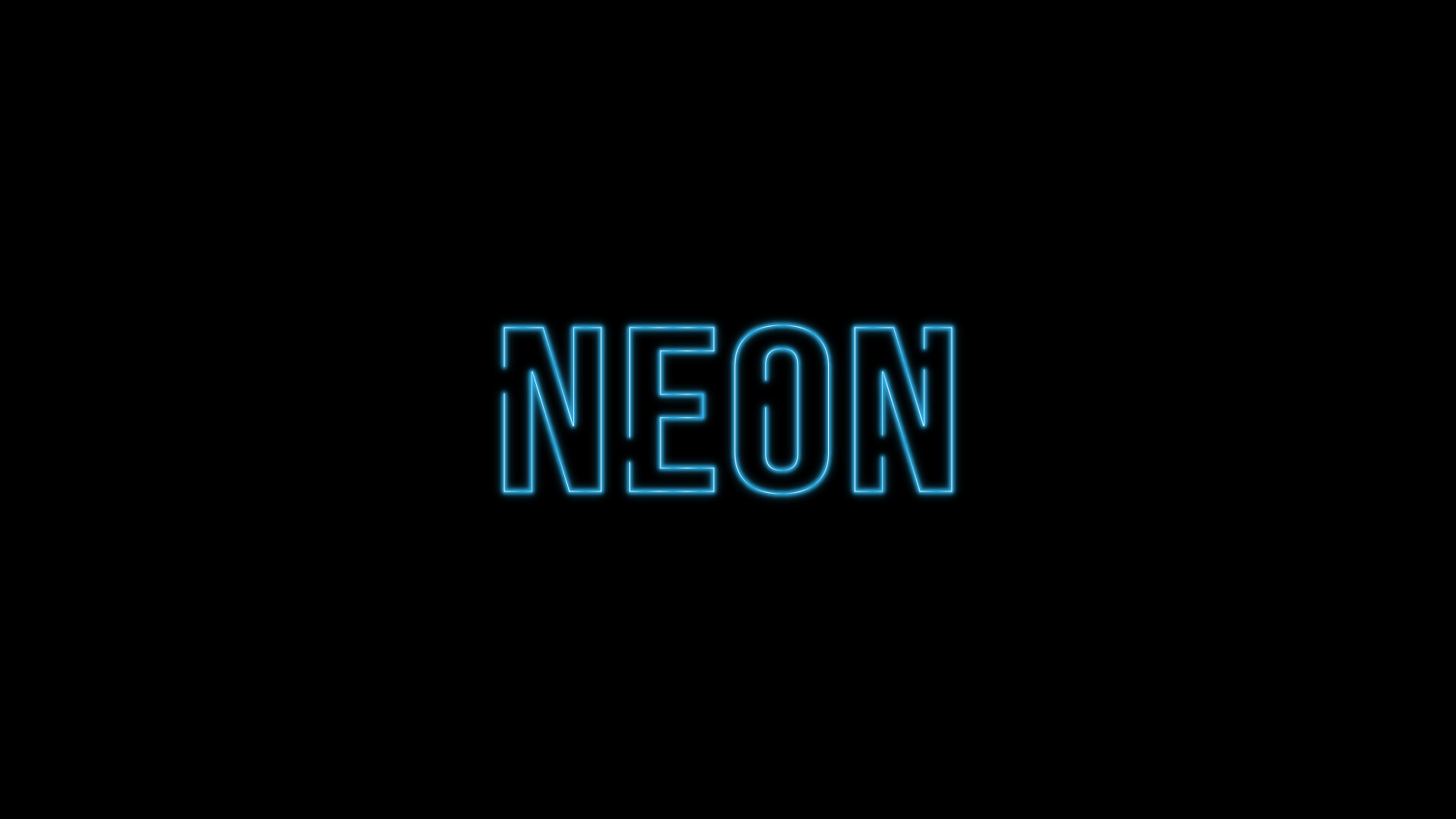 Artstation - Neon Typography