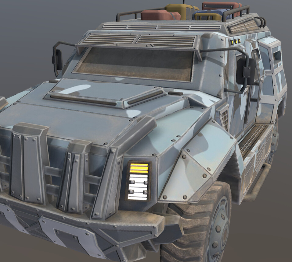 ArtStation - Combat jeep 'Rhino'