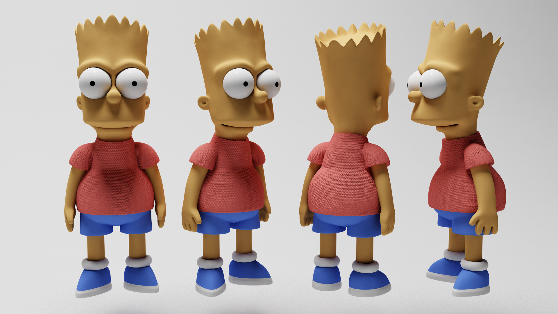 ArtStation - Bart Simpson 3D Model, Daniel Galiano