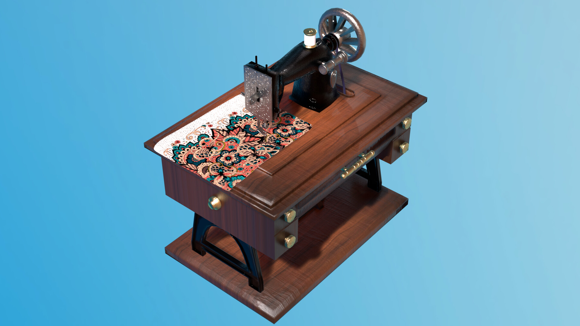 ArtStation - Animated sewing machine