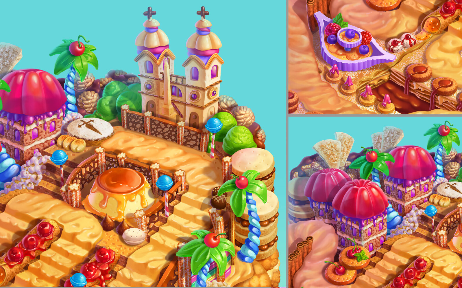 ArtStation Cookie Jam Saga Maps 62019
