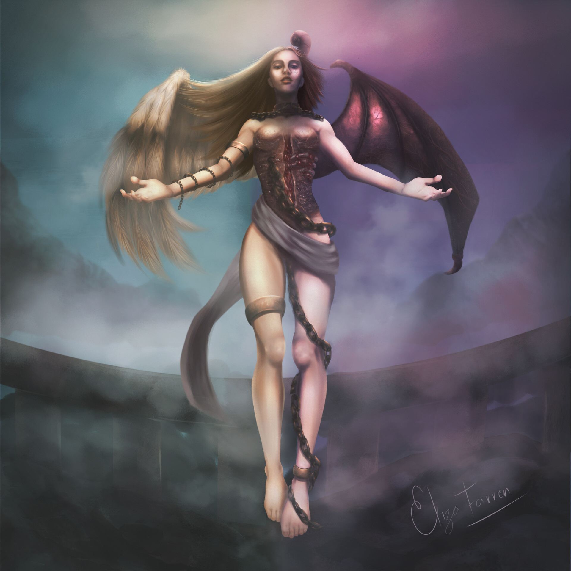 ArtStation - The redemption of the Fallen Angel