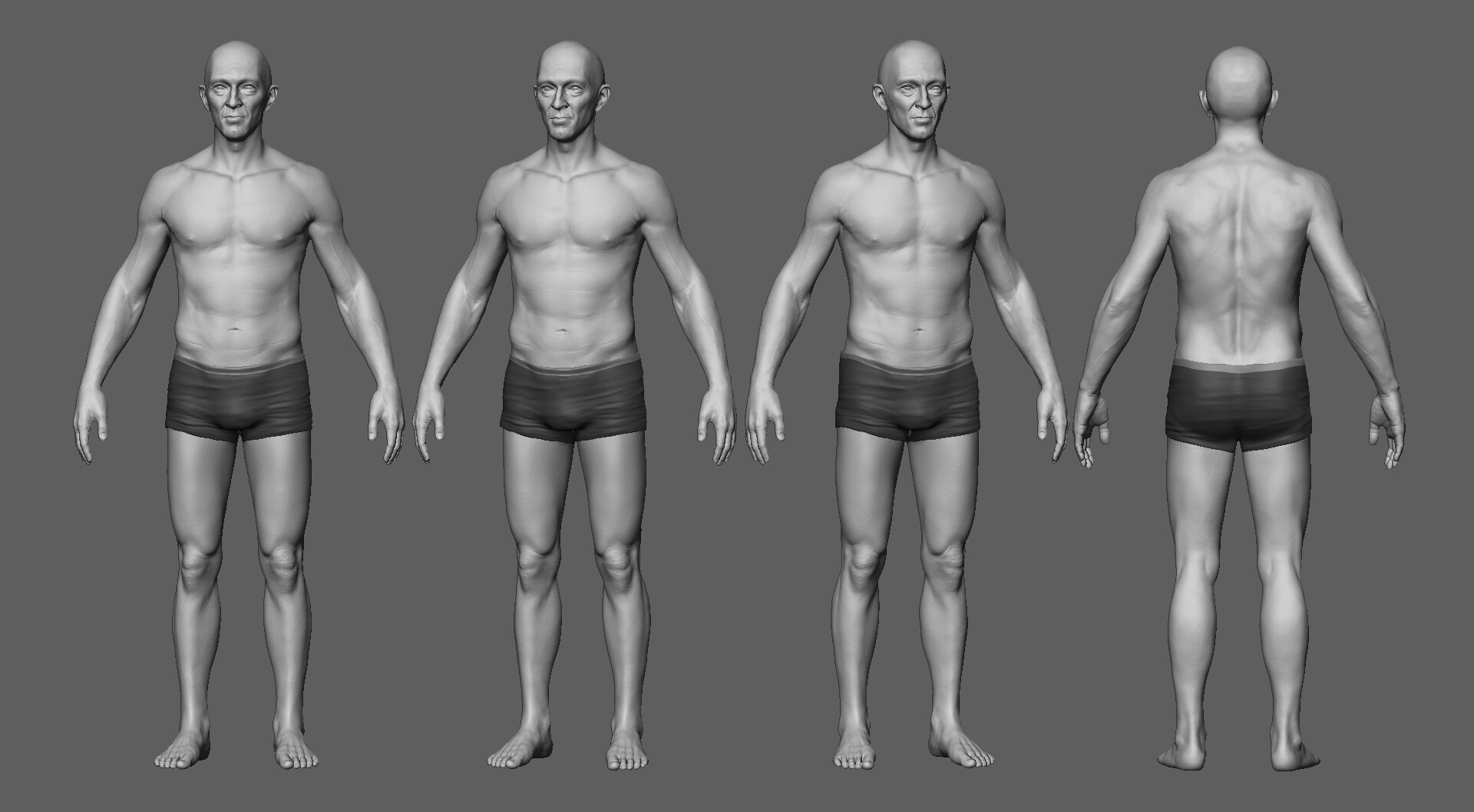 ArtStation - male anatomy study