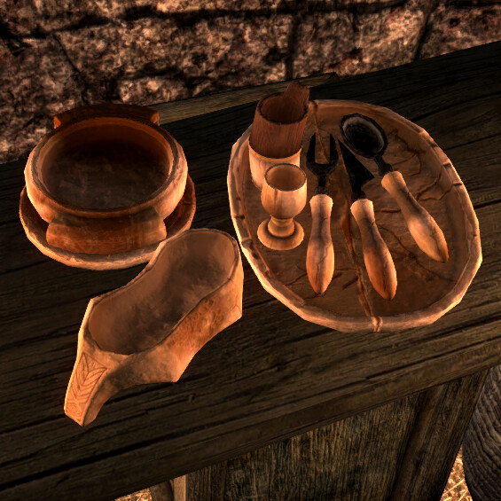 ArtStation - Beyond Skyrim - Bone Crockery Set