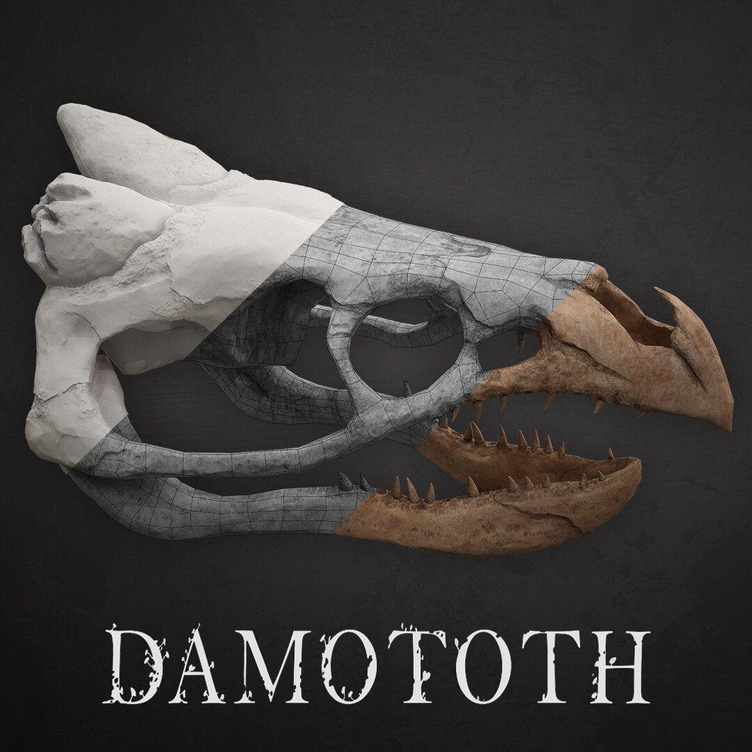 ArtStation Hydra bones Damototh