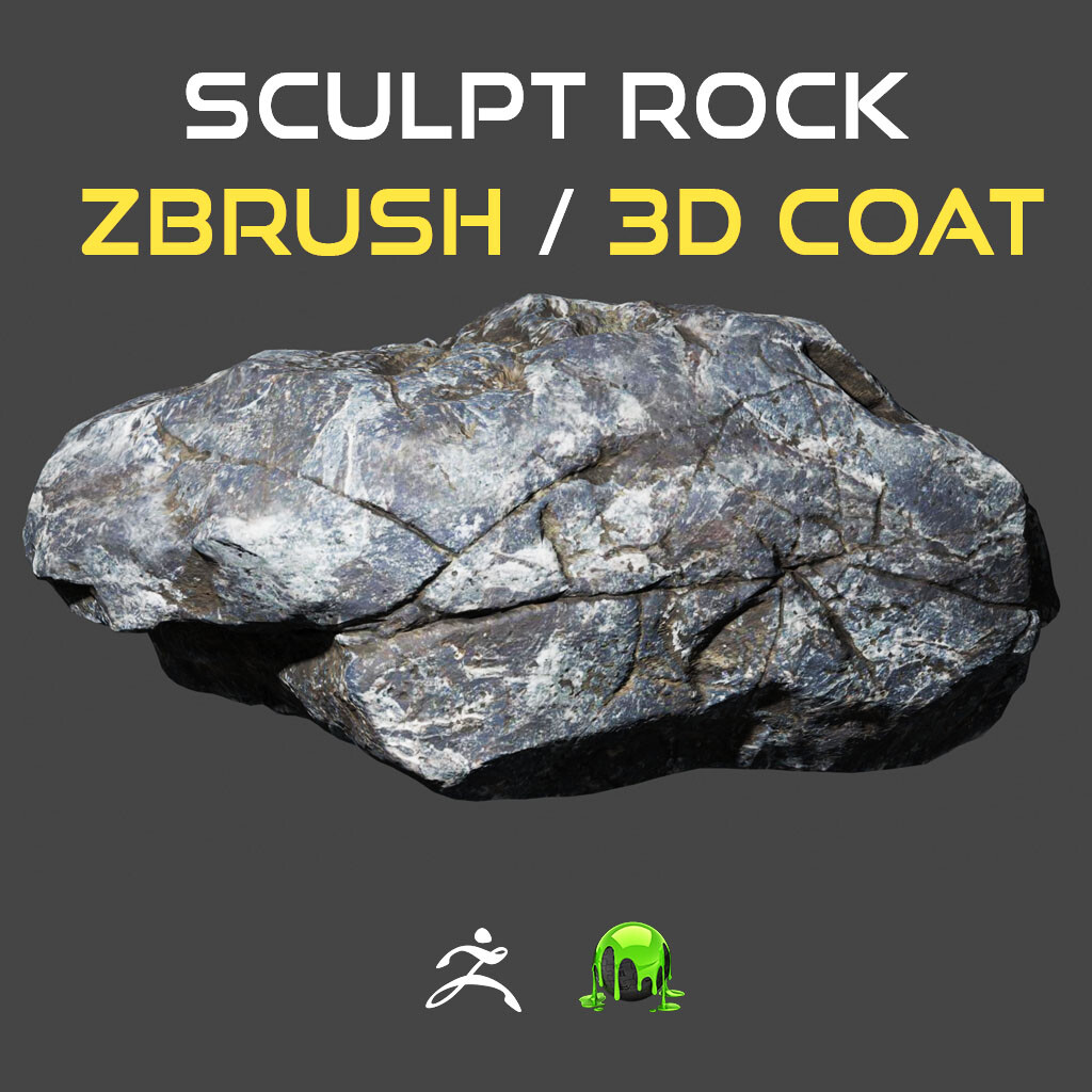 Sculpt Rock - Zbrush / 3D coat