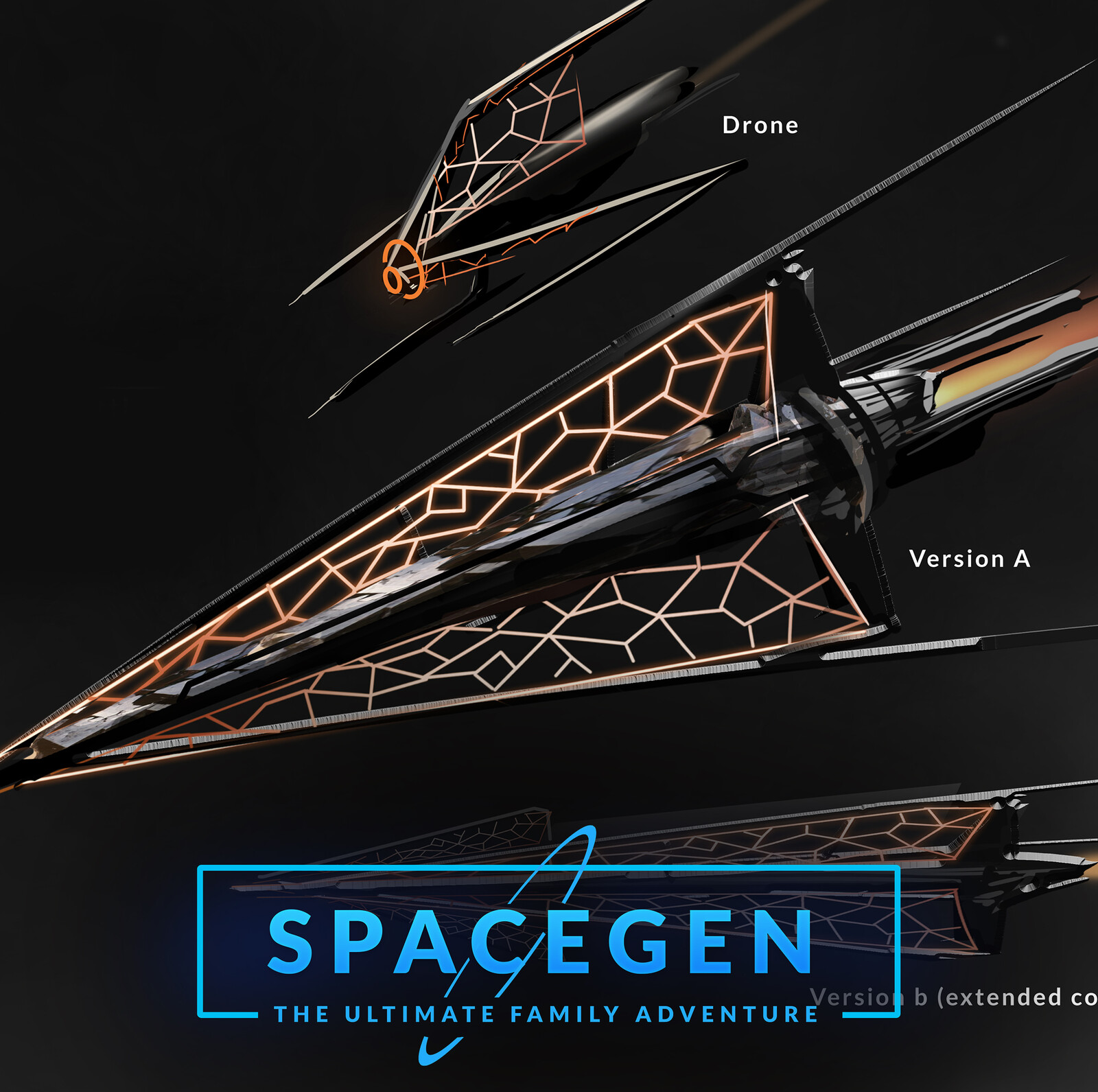 SpaceGen Alien Battlecruisers