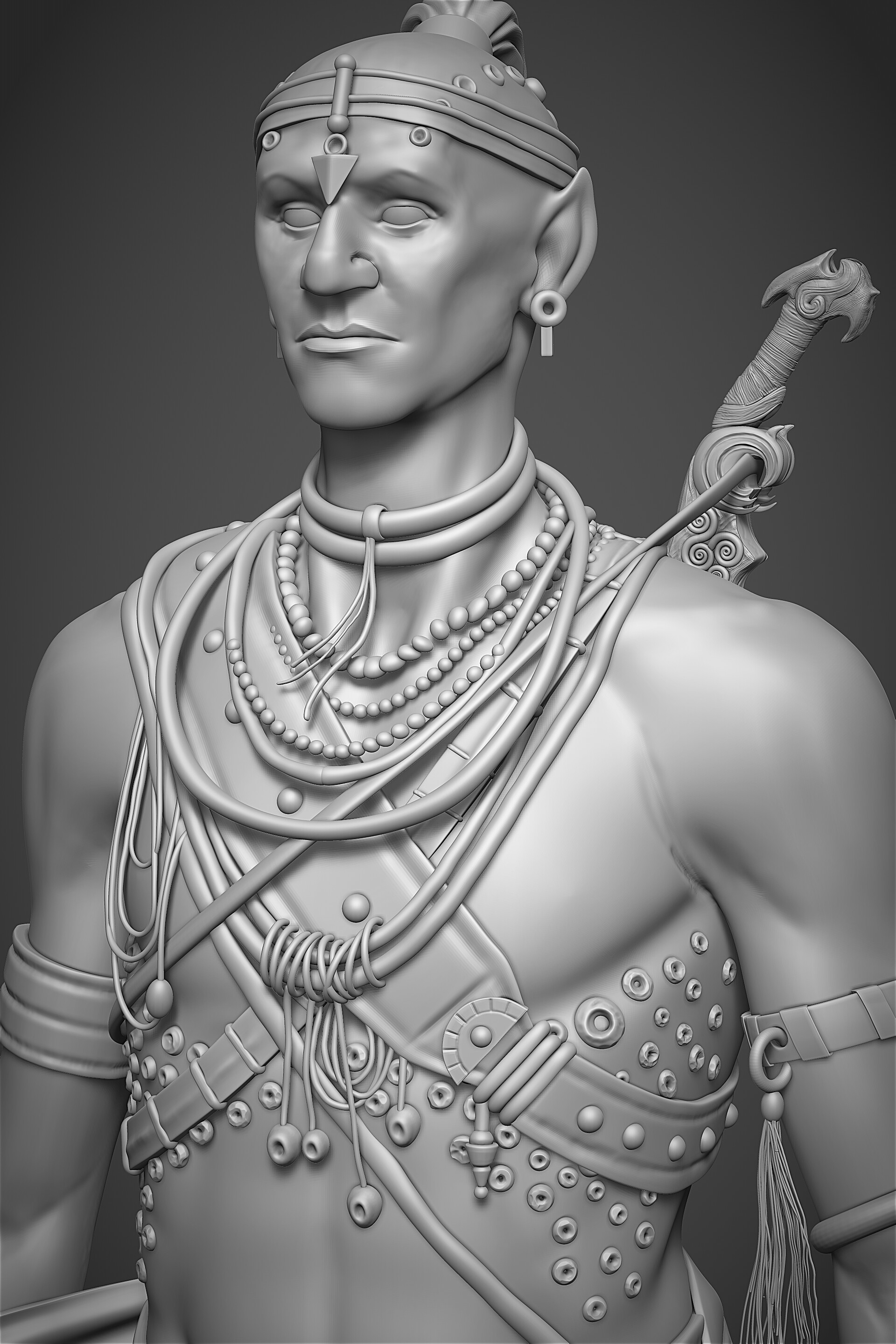 ArtStation HUMAN TRIBAL MAN WIP   Gaurav Patil Zbrush Document10 