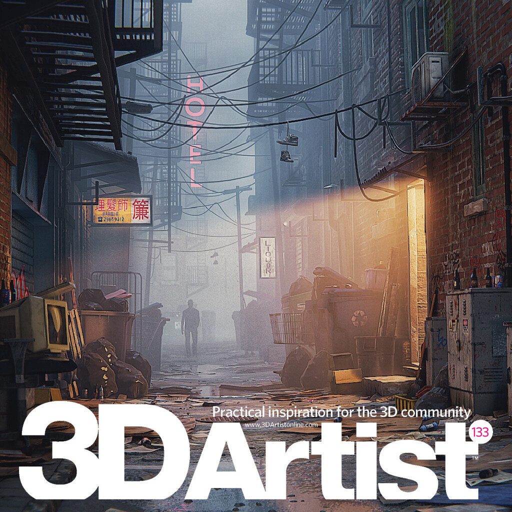 ArtStation - 3D Artist Magazine Article - A Shabby Back Alley