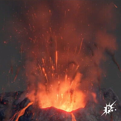 popcorn volcano