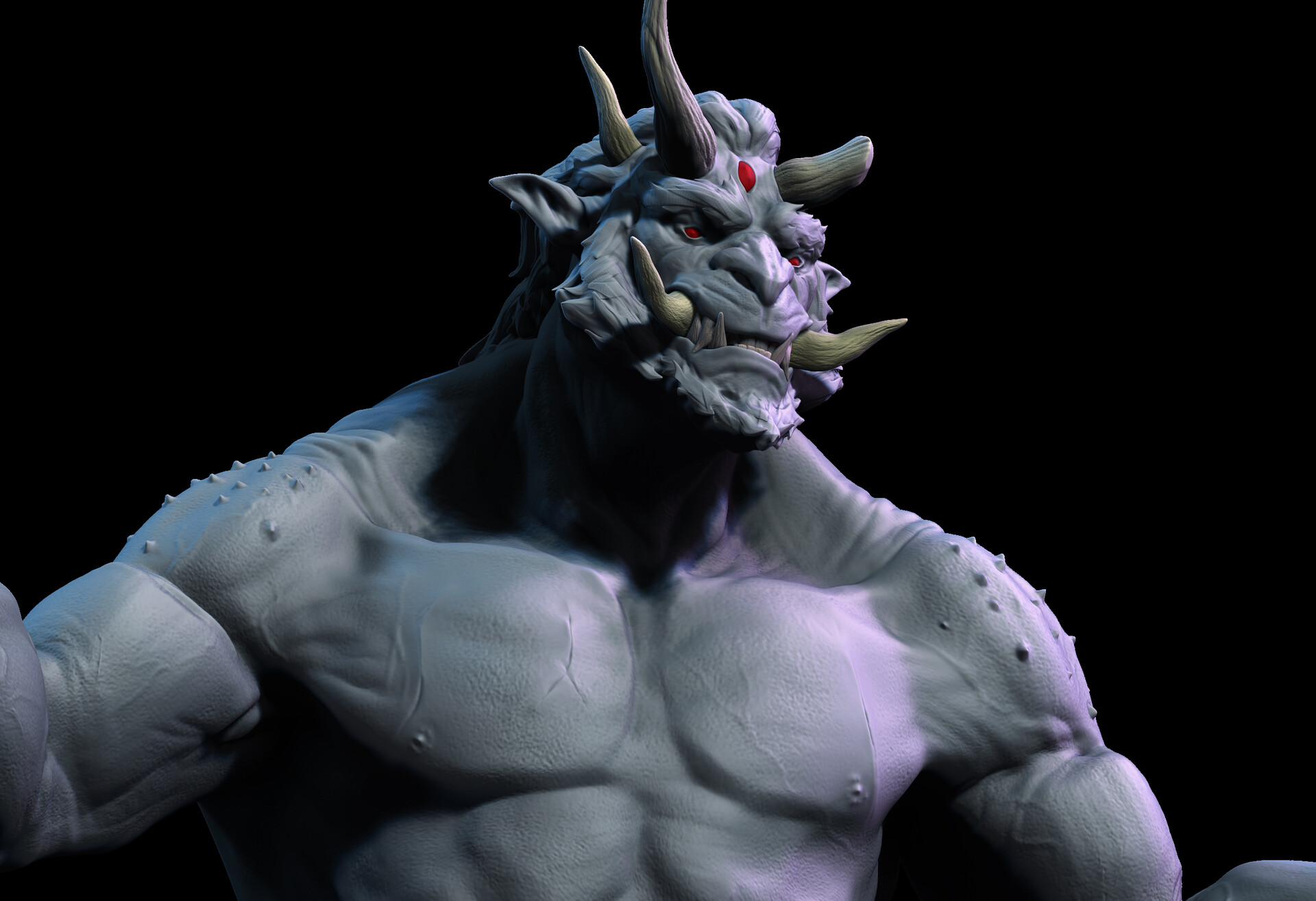 Artstation Monster Bust Sculpt I Did For My Studys At Think Tank Online