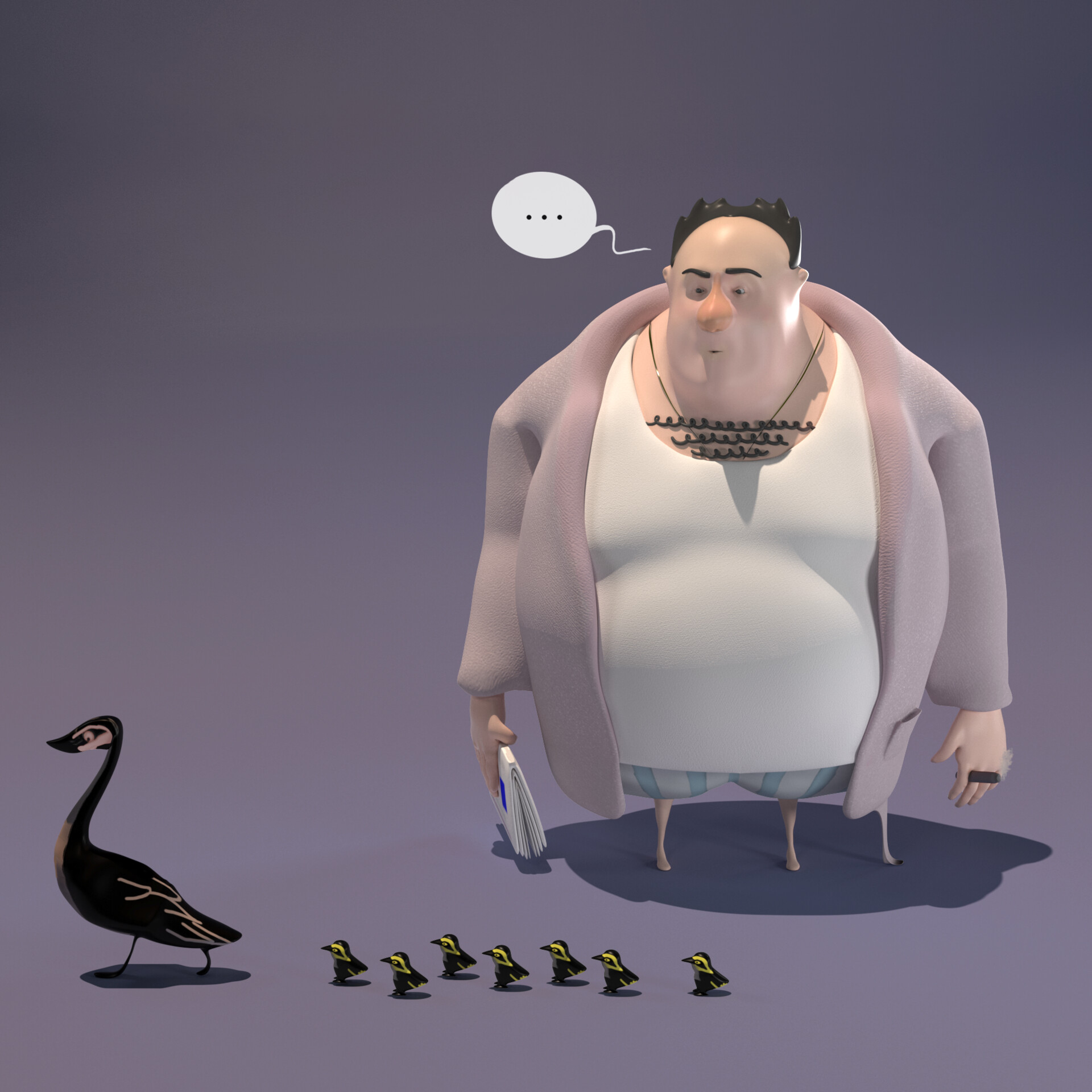 ArtStation - Tony Soprano and Ducks