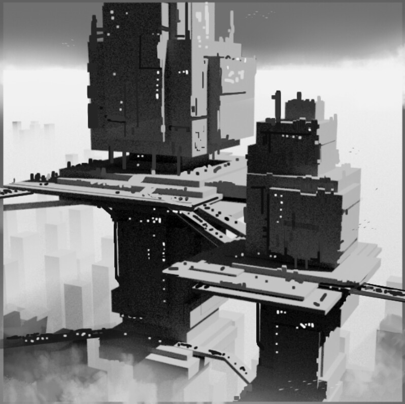 ArtStation - sketch of the heavenly city