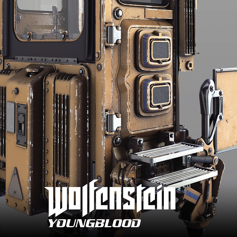 Wolfenstein: Youngblood - Control Booth HighPoly