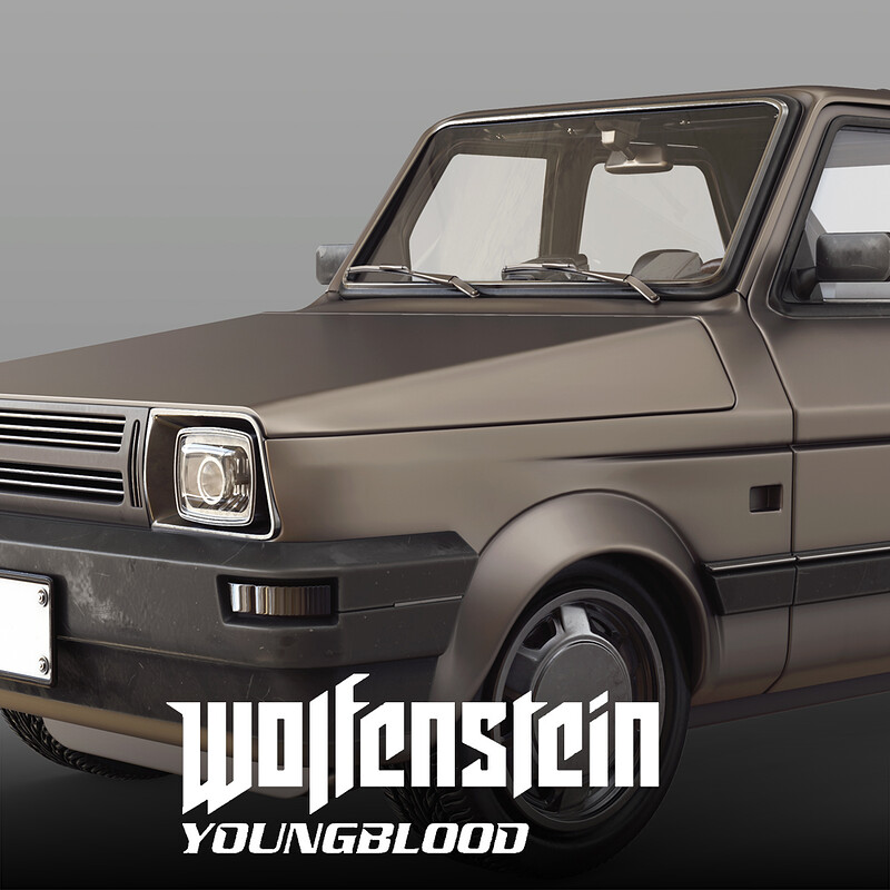 Wolfenstein: Youngblood - Civilian Car 1 HighPoly