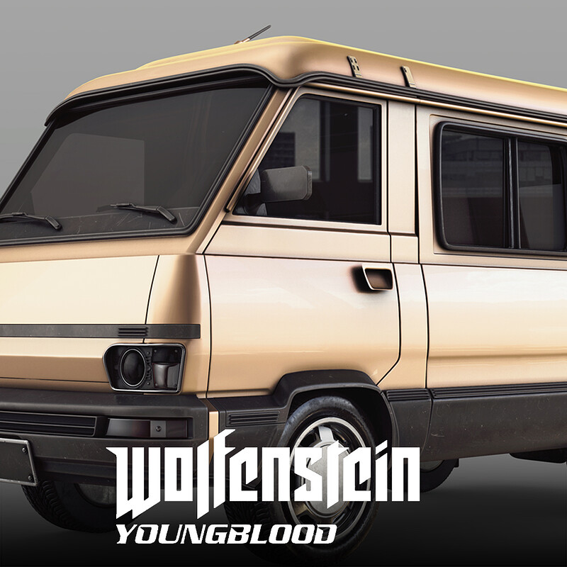 Wolfenstein: Youngblood - Van & Truck HighPoly