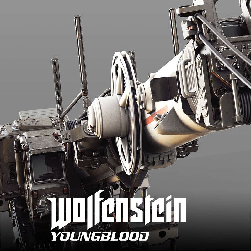 Wolfenstein: Youngblood - Construction Crane HighPoly