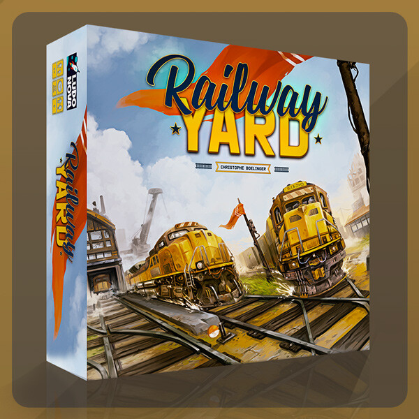 Railway Yard - Board Game Art